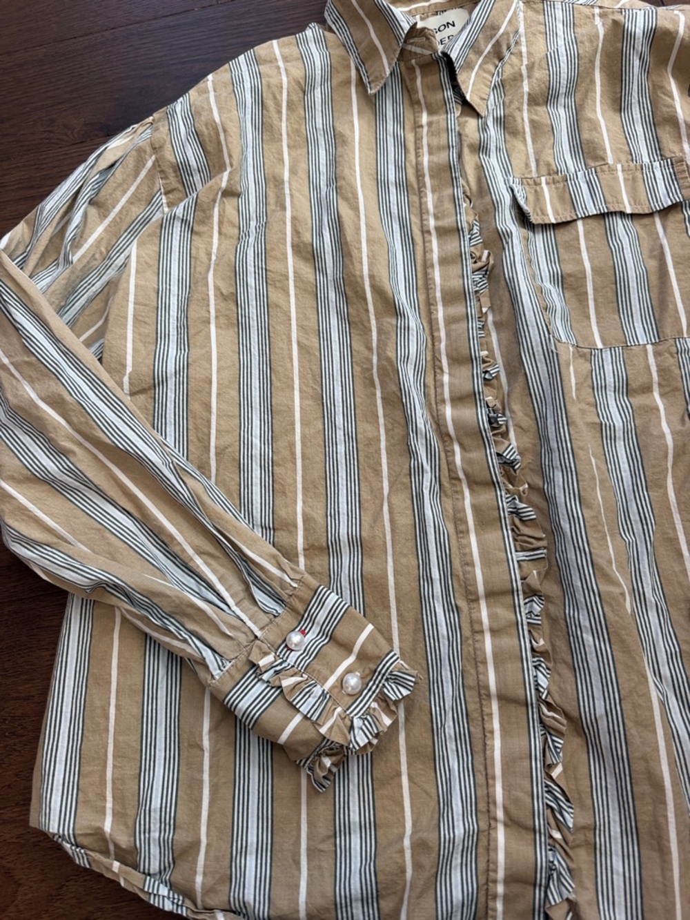 Damson Madder Kylie Ruffle Shirt Size 12 - C11-211 - Picture 8 of 14